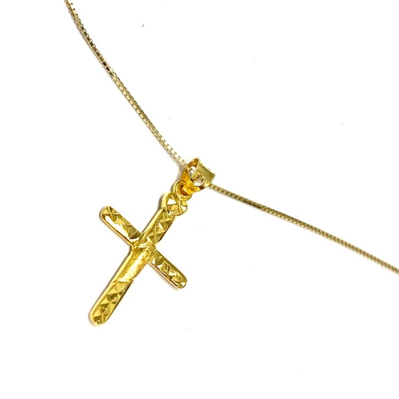 14kt Gold Cross Necklace